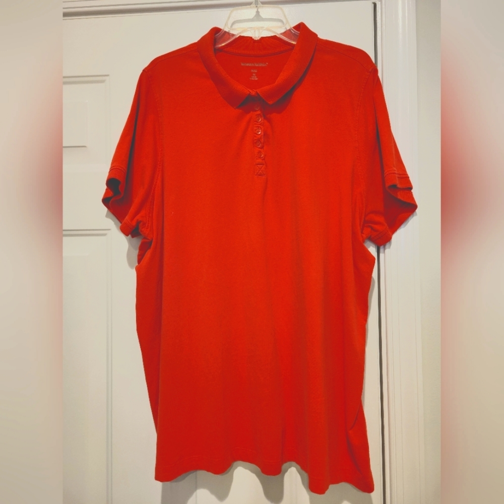 Woman Within Short-Sleeve Polo Tee